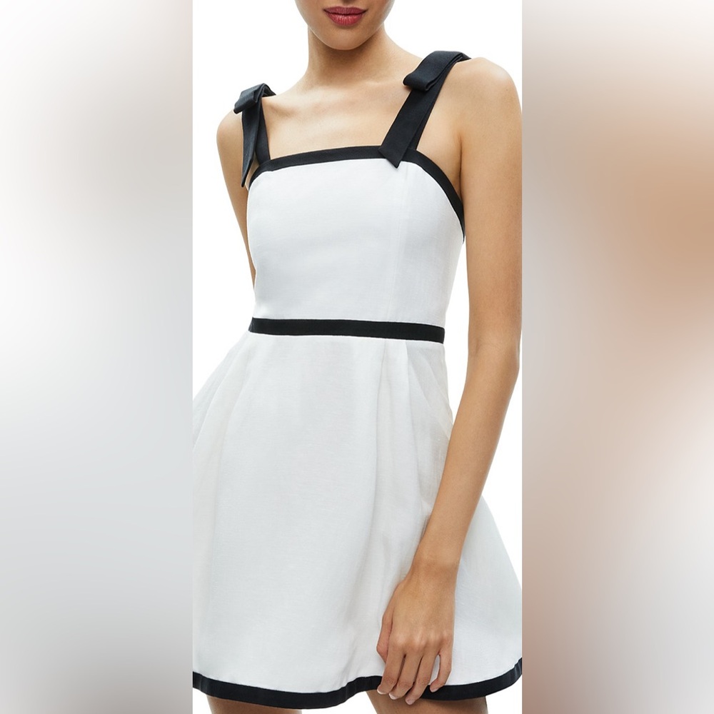 Alice and Olivia - Eloisa Tie Shoulder Dress